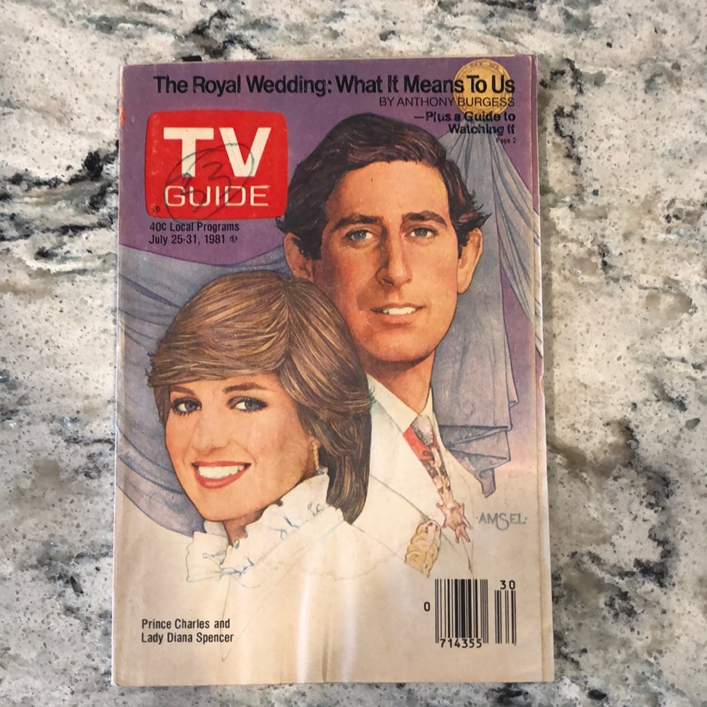 TV Guide 7/25-31, 1981 The Royal Wedding | Prince Charles & Lady Diana Spencer